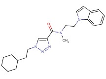 1-(2-cyclohexylethyl)-N-[2-(1H-indol-1-yl)ethyl]-N-methyl-1H-1,2,3-triazole-4-carboxamide