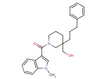[1-[(1-methyl-1H-indol-3-yl)carbonyl]-3-(3-phenylpropyl)-3-piperidinyl]methanol