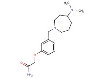 2-(3-{[4-(dimethylamino)-1-azepanyl]methyl}phenoxy)acetamide