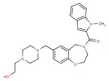 2-[4-({4-[(1-methyl-1H-indol-2-yl)carbonyl]-2,3,4,5-tetrahydro-1,4-benzoxazepin-7-yl}methyl)-1-piperazinyl]ethanol