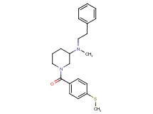 N-methyl-1-[4-(methylthio)benzoyl]-N-(2-phenylethyl)-3-piperidinamine