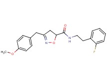 N-[2-(2-fluorophenyl)ethyl]-3-(4-methoxybenzyl)-4,5-dihydro-5-isoxazolecarboxamide