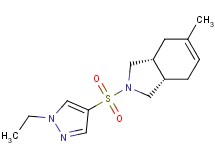 (3aR*,7aS*)-2-[(1-ethyl-1H-pyrazol-4-yl)sulfonyl]-5-methyl-2,3,3a,4,7,7a-hexahydro-1H-isoindole
