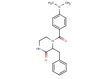 3-benzyl-4-[4-(dimethylamino)benzoyl]-2-piperazinone