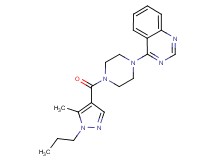 4-{4-[(5-methyl-1-propyl-1H-pyrazol-4-yl)carbonyl]-1-piperazinyl}quinazoline