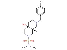 (4aR*,8aR*)-4a-hydroxy-N,N-dimethyl-7-(4-methylbenzyl)octahydro-2,7-naphthyridine-2(1H)-sulfonamide