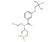 N-(1,1-dioxidotetrahydro-3-thienyl)-N-(2-hydroxyethyl)-3-(3-hydroxy-3-methylbutyl)benzamide