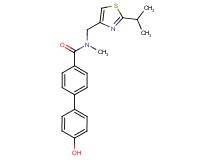 4'-hydroxy-N-[(2-isopropyl-1,3-thiazol-4-yl)methyl]-N-methyl-4-biphenylcarboxamide