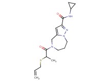 5-[2-(allylthio)propanoyl]-N-cyclopropyl-5,6,7,8-tetrahydro-4H-pyrazolo[1,5-a][1,4]diazepine-2-carboxamide