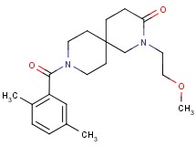 9-(2,5-dimethylbenzoyl)-2-(2-methoxyethyl)-2,9-diazaspiro[5.5]undecan-3-one