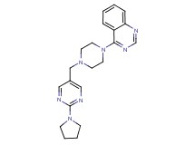 4-(4-{[2-(1-pyrrolidinyl)-5-pyrimidinyl]methyl}-1-piperazinyl)quinazoline