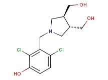3-{[(3S*,4S*)-3,4-bis(hydroxymethyl)pyrrolidin-1-yl]methyl}-2,4-dichlorophenol