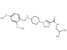 1-{cis-4-[(2,4-dimethoxybenzyl)amino]cyclohexyl}-N-isobutyl-1H-1,2,3-triazole-4-carboxamide