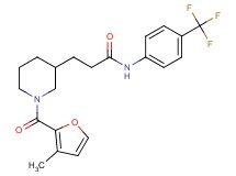 3-[1-(3-methyl-2-furoyl)-3-piperidinyl]-N-[4-(trifluoromethyl)phenyl]propanamide