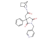3-[2-(2-azabicyclo[2.2.1]hept-2-yl)-2-oxoethyl]-3-phenyl-1-(4-pyridinylmethyl)-2,5-pyrrolidinedione