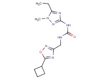 N-[(5-cyclobutyl-1,2,4-oxadiazol-3-yl)methyl]-N'-(5-ethyl-1-methyl-1H-1,2,4-triazol-3-yl)urea