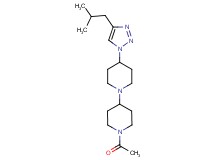 1'-acetyl-4-(4-isobutyl-1H-1,2,3-triazol-1-yl)-1,4'-bipiperidine