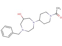 1-(1-acetyl-4-piperidinyl)-4-benzyl-1,4-diazepan-6-ol