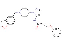 N-{1-[1-(2,3-dihydro-1-benzofuran-5-ylmethyl)-4-piperidinyl]-1H-pyrazol-5-yl}-3-phenoxypropanamide
