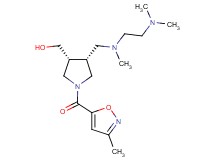 {(3R*,4R*)-4-{[[2-(dimethylamino)ethyl](methyl)amino]methyl}-1-[(3-methyl-5-isoxazolyl)carbonyl]-3-pyrrolidinyl}methanol