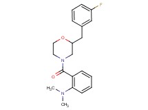 (2-{[2-(3-fluorobenzyl)-4-morpholinyl]carbonyl}phenyl)dimethylamine