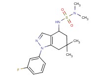 N'-[1-(3-fluorophenyl)-6,6-dimethyl-4,5,6,7-tetrahydro-1H-indazol-4-yl]-N,N-dimethylsulfamide