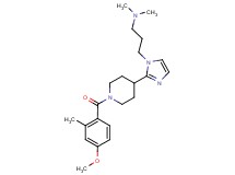 (3-{2-[1-(4-methoxy-2-methylbenzoyl)piperidin-4-yl]-1H-imidazol-1-yl}propyl)dimethylamine