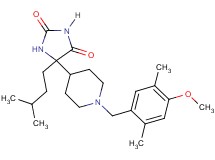 5-[1-(4-methoxy-2,5-dimethylbenzyl)-4-piperidinyl]-5-(3-methylbutyl)-2,4-imidazolidinedione