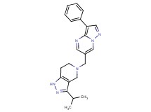 3-isopropyl-5-[(3-phenylpyrazolo[1,5-a]pyrimidin-6-yl)methyl]-4,5,6,7-tetrahydro-1H-pyrazolo[4,3-c]pyridine