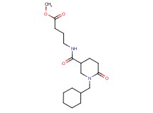 methyl 4-({[1-(cyclohexylmethyl)-6-oxo-3-piperidinyl]carbonyl}amino)butanoate