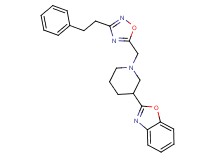 2-(1-{[3-(2-phenylethyl)-1,2,4-oxadiazol-5-yl]methyl}-3-piperidinyl)-1,3-benzoxazole