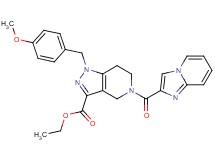 ethyl 5-(imidazo[1,2-a]pyridin-2-ylcarbonyl)-1-(4-methoxybenzyl)-4,5,6,7-tetrahydro-1H-pyrazolo[4,3-c]pyridine-3-carboxylate