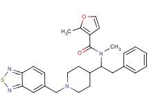 N-{1-[1-(2,1,3-benzothiadiazol-5-ylmethyl)-4-piperidinyl]-2-phenylethyl}-N,2-dimethyl-3-furamide