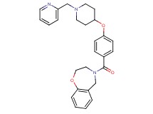 4-(4-{[1-(2-pyridinylmethyl)-4-piperidinyl]oxy}benzoyl)-2,3,4,5-tetrahydro-1,4-benzoxazepine
