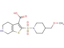 2-{[4-(methoxymethyl)piperidin-1-yl]sulfonyl}-4,5,6,7-tetrahydrothieno[2,3-c]pyridine-3-carboxylic acid