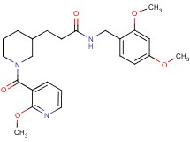 N-(2,4-dimethoxybenzyl)-3-{1-[(2-methoxy-3-pyridinyl)carbonyl]-3-piperidinyl}propanamide