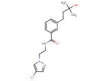 N-[2-(4-chloro-1H-pyrazol-1-yl)ethyl]-3-(3-hydroxy-3-methylbutyl)benzamide