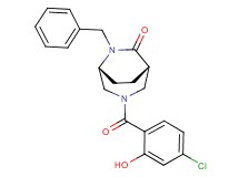 (1S*,5R*)-6-benzyl-3-(4-chloro-2-hydroxybenzoyl)-3,6-diazabicyclo[3.2.2]nonan-7-one