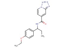 N-[1-(4-ethoxyphenyl)propyl]tetrazolo[1,5-a]pyridine-7-carboxamide
