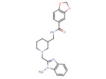 N-({1-[(1-methyl-1H-benzimidazol-2-yl)methyl]-3-piperidinyl}methyl)-1,3-benzodioxole-5-carboxamide
