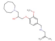 1-(1-azocanyl)-3-(2-methoxy-4-{[(2-methyl-2-propen-1-yl)amino]methyl}phenoxy)-2-propanol