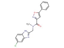 N-[(5-chloro-1H-benzimidazol-2-yl)methyl]-N-methyl-5-phenyl-3-isoxazolecarboxamide