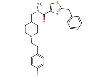 2-benzyl-N-({1-[2-(4-fluorophenyl)ethyl]-4-piperidinyl}methyl)-N-methyl-1,3-thiazole-4-carboxamide