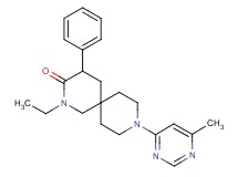 2-ethyl-9-(6-methyl-4-pyrimidinyl)-4-phenyl-2,9-diazaspiro[5.5]undecan-3-one