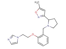3-(1-{2-[2-(1H-imidazol-1-yl)ethoxy]benzyl}pyrrolidin-2-yl)-5-methylisoxazole