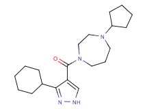 1-[(3-cyclohexyl-1H-pyrazol-4-yl)carbonyl]-4-cyclopentyl-1,4-diazepane