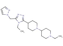 1'-ethyl-4-[4-ethyl-5-(1H-pyrazol-1-ylmethyl)-4H-1,2,4-triazol-3-yl]-1,4'-bipiperidine