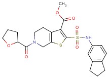 methyl 2-[(2,3-dihydro-1H-inden-5-ylamino)sulfonyl]-6-(tetrahydro-2-furanylcarbonyl)-4,5,6,7-tetrahydrothieno[2,3-c]pyridine-3-carboxylate