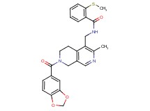 N-{[7-(1,3-benzodioxol-5-ylcarbonyl)-3-methyl-5,6,7,8-tetrahydro-2,7-naphthyridin-4-yl]methyl}-2-(methylthio)benzamide