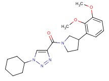 1-cyclohexyl-4-{[3-(2,3-dimethoxyphenyl)-1-pyrrolidinyl]carbonyl}-1H-1,2,3-triazole